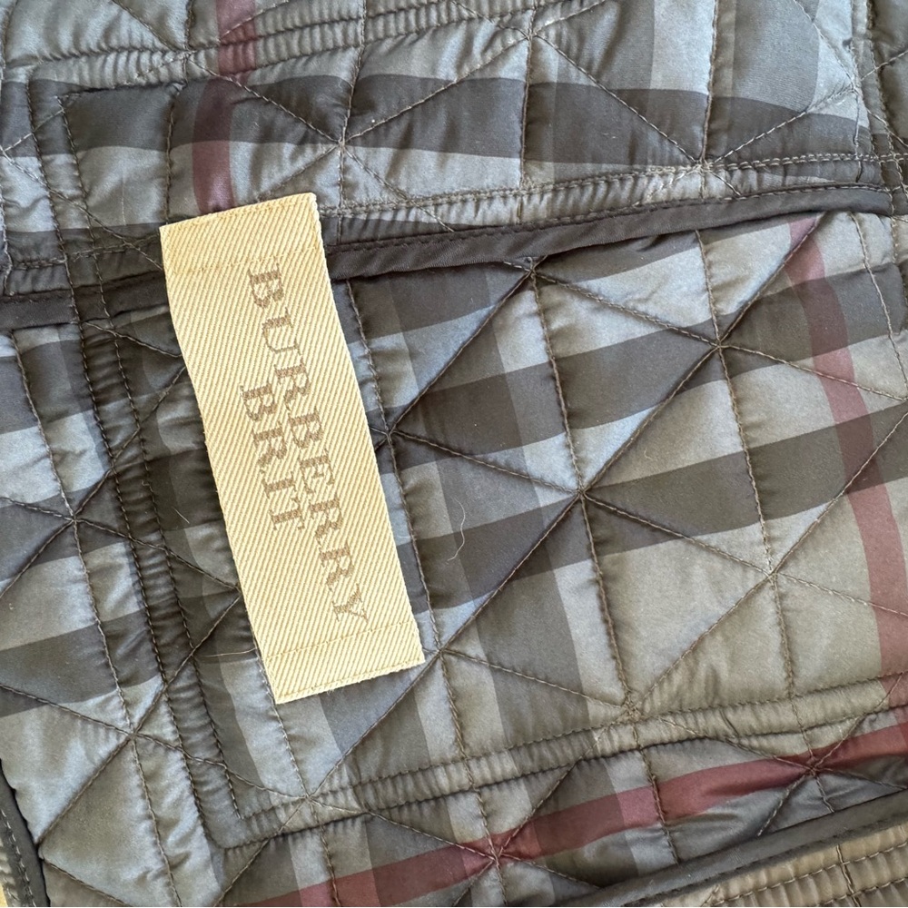 Burberry Brit Quilted Gray Women's Jacket - Picture 8 of 10